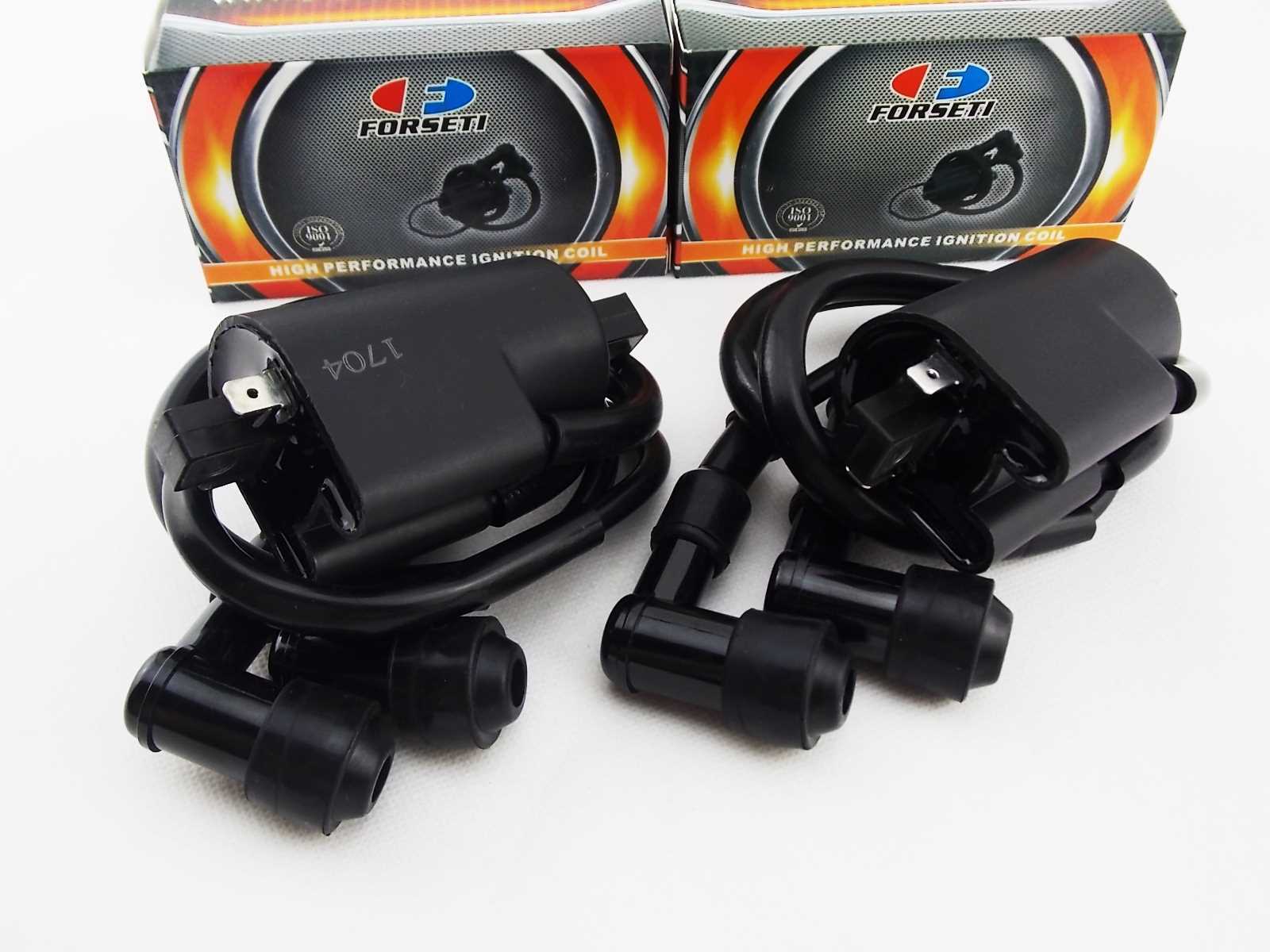 YAMAHA XS1100 1981 FORSETI IGNITION COIL SPARK PLUG CAP ASSEMBLY SET OF 2 Forseti