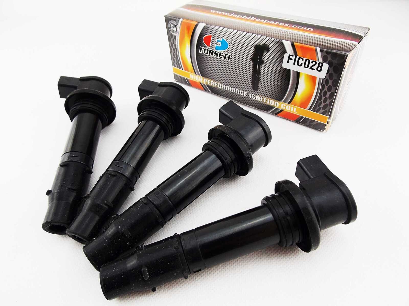 Forseti Ignition Stick Coil & Spark Plug Cap Assembly – Set Of 4 For Yamaha YZF-R6 (1999-2017) – FIC0284-Y1
