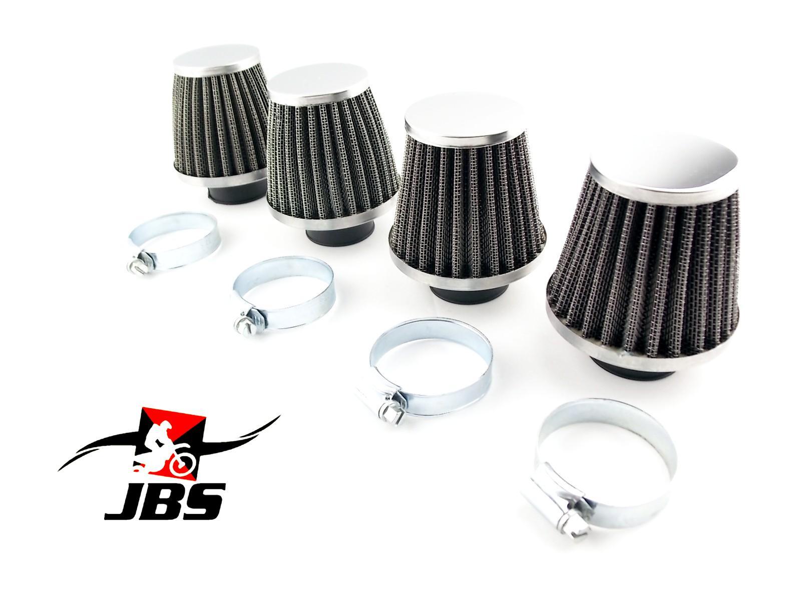 4 pieces 52mm New Black Motorcycle Air Filters For Yamaha XJ650 MAXIM 1980-1983