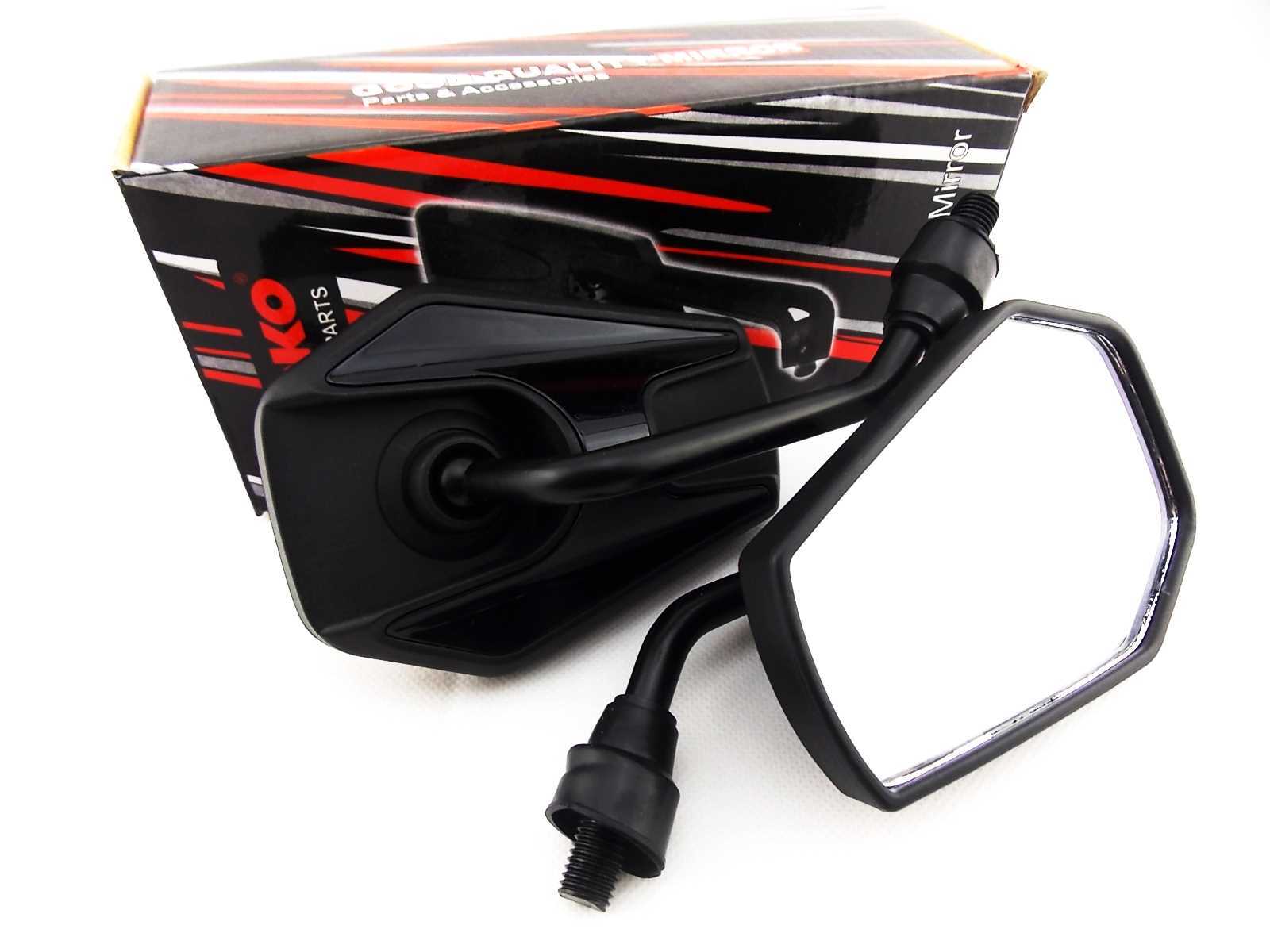 SUZUKI DRZ400 0015 BLACK HEX SOKO MIRRORS