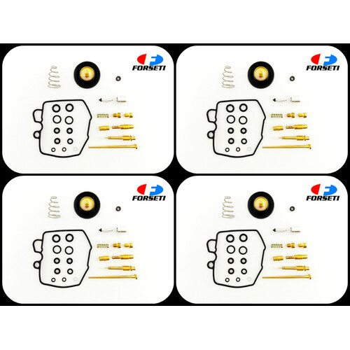 HONDA CB750KZ DOHC 1979 FORSETI CARB REPAIR & CUT OFF VALVE KIT SET OF 4