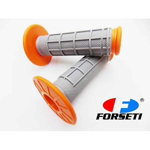 HONDA CRF100 ORANGE GREY FORSETI HAND GRIP SET HANDLEBAR GRIPS PAIR