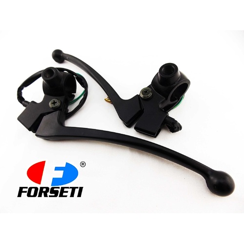 HONDA CR250M ELSINORE 74-76 BLACK FORSETI FRONT BRAKE & CLUTCH LEVER BRACKET