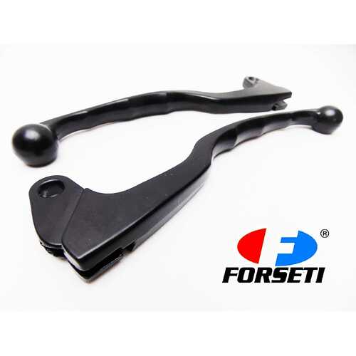 YAMAHA YZ100 77-80 BLACK FORSETI FRONT BRAKE & CLUTCH LEVER SET PAIR