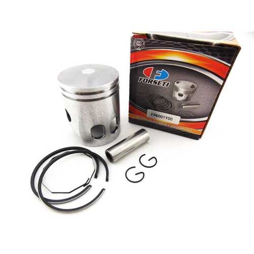 YAMAHA DT80 81-83 STD FORSETI PISTON KIT 47mm RINGS PIN CLIPS