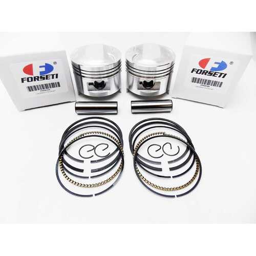 HONDA CB400T TWIN HAWK 78-79 STD FORSETI PISTON SET 70.5mm RINGS PIN CLIPS