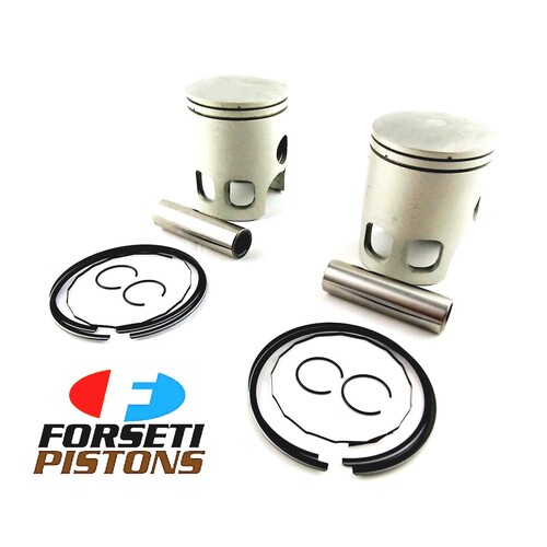 YAMAHA RD250LC 80-83 0.5mm O/S FORSETI PISTON SET 54.5mm RINGS PIN CLIPS