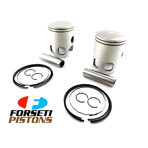 YAMAHA RZ250 YPVS 84-85 0.5mm O/S FORSETI PISTON SET 54.5mm RINGS PIN CLIPS