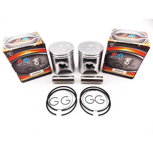 YAMAHA TZR250 87-92 STD FORSETI PISTON SET 56.4mm RINGS PIN CLIPS