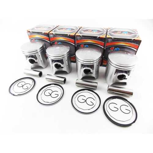 YAMAHA RZV500 YPVS 84-86 0.5mm O/S FORSETI PISTON SET 56.9mm RINGS PIN CLIPS