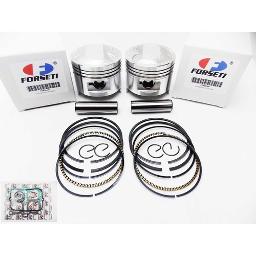 HONDA CB400T TWIN HAWK 78-79 STD FORSETI TOP END KIT 70.5mm PISTON RINGS GASKET