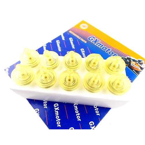 SET OF 10 GXMOTOR 1/4" / 7mm UNIVERSAL INLINE FUEL FILTER MOTORCYCLE ATV JETSKI