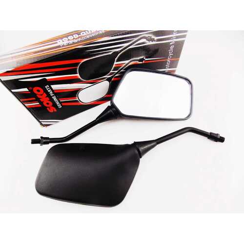 KAWASAKI Z1100 80-85 BLACK RECTANGULAR SOKO REAR VIEW MIRRORS