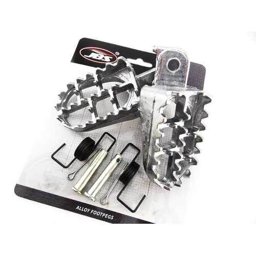 YAMAHA AG175 79-93 JBS SILVER FOOT PEG SET LEFT RIGHT PAIR FOOTPEGS REST