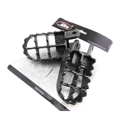 HONDA XR250 96-05 JBS STEEL FOOT PEG SET LEFT RIGHT PAIR FOOTPEGS REST