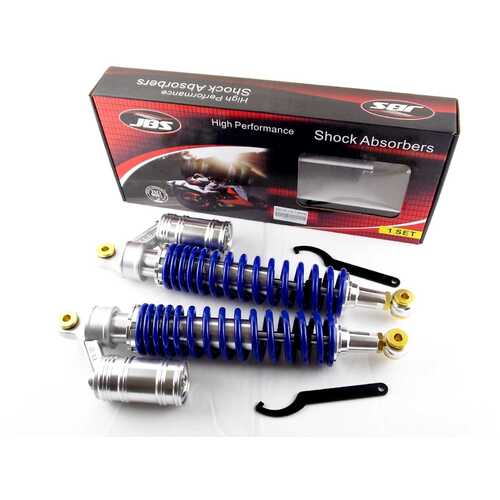 YAMAHA YFM350 WARRIOR 87-04 400mm JBS FRONT AIR NITROGEN CELL SHOCK ABSORBERS B