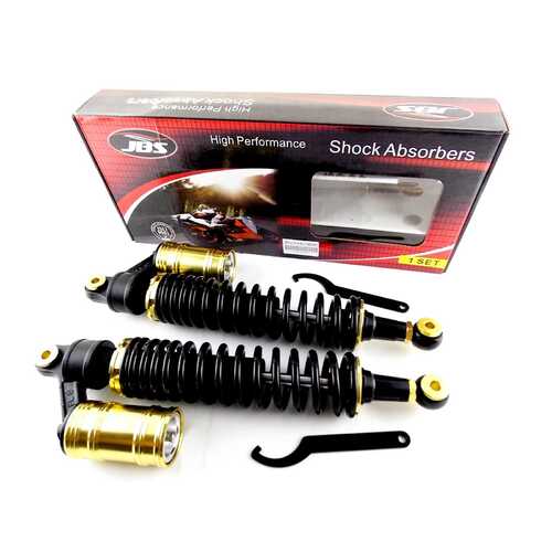 YAMAHA YFZ450 400mm JBS FRONT AIR NITROGEN CELL SHOCK ABSORBERS ATV QUAD G