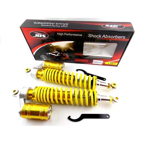 YAMAHA YFS200 BLASTER 88-06 400mm JBS FRONT AIR NITROGEN CELL SHOCK ABSORBERS GY