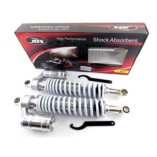 KAWASAKI KDX400 400mm JBS REAR AIR NITROGEN CELL SHOCK ABSORBERS SW