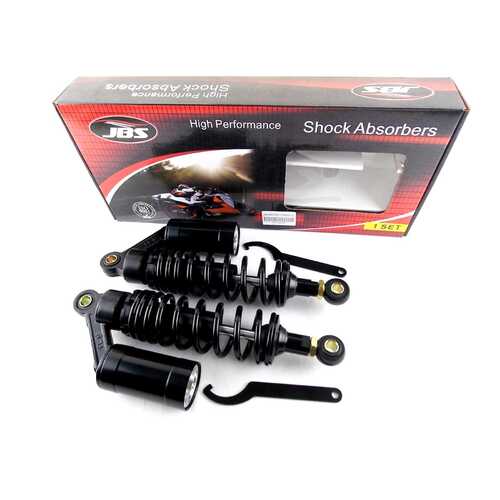 SUZUKI GT200 X5 300mm JBS REAR AIR NITROGEN CELL SHOCK ABSORBERS BLK