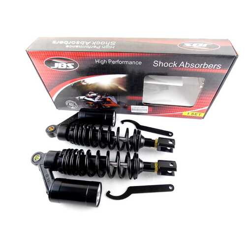 HONDA CM450 317mm JBS REAR AIR NITROGEN CELL SHOCK ABSORBERS BLK