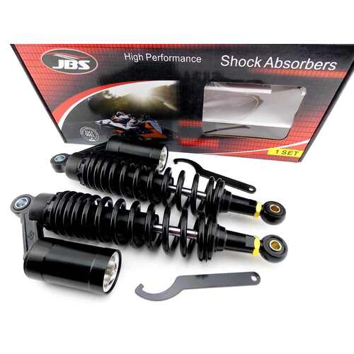 KAWASAKI Z1R 347mm JBS REAR AIR NITROGEN CELL SHOCK ABSORBERS BLK