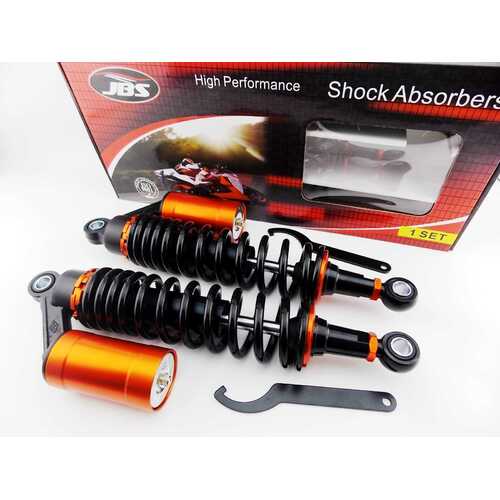 KAWASAKI Z750 SPORT 347mm JBS REAR AIR NITROGEN CELL SHOCK ABSORBERS DG