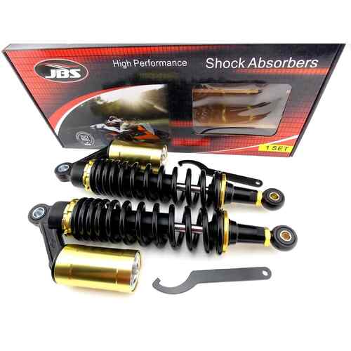 KAWASAKI Z400J 347mm JBS REAR AIR NITROGEN CELL SHOCK ABSORBERS G