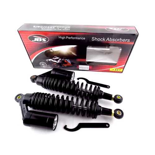 KAWASAKI KZ1300 365mm JBS REAR AIR NITROGEN CELL SHOCK ABSORBERS BLK