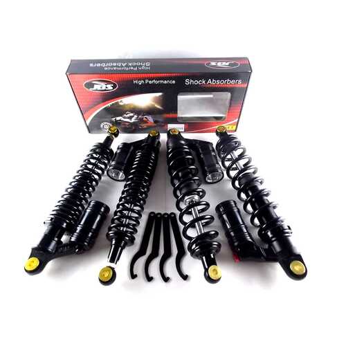 YAMAHA RHINO 660 COMPLETE JBS FRONT & REAR SET NITROGEN CELL SHOCK ABSORBERS BLK