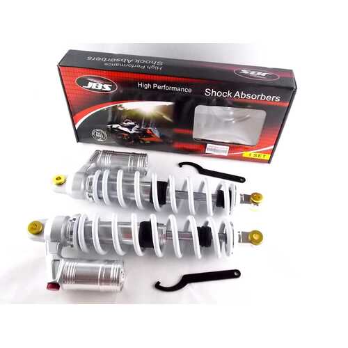 YAMAHA RHINO 450 06-09 395mm JBS FRONT AIR NITROGEN CELL SHOCK ABSORBERS SW