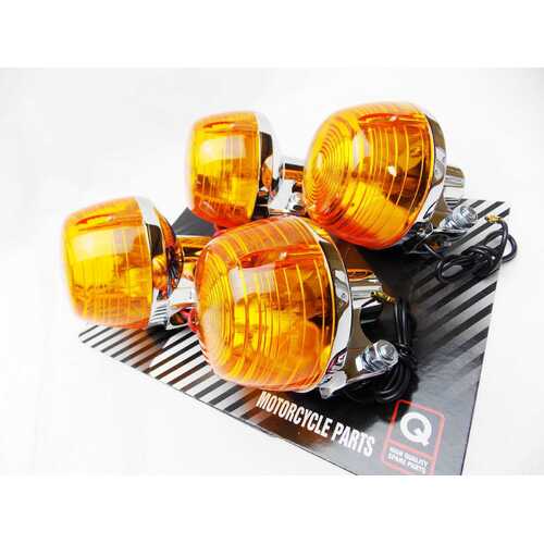 HONDA XL70 74-76 JBS TURN SIGNAL INDICATOR SET LEFT RIGHT FRONT REAR BLINKER