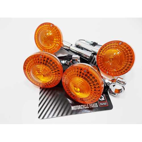 YAMAHA DT400 75-76 JBS TURN SIGNAL INDICATOR SET LEFT RIGHT FRONT REAR BLINKER