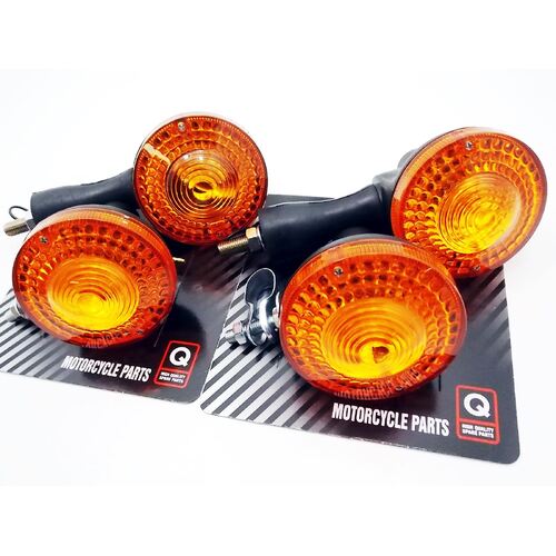 YAMAHA XT250 80-83 JBS FRONT REAR LEFT RIGHT TURN SIGNAL INDICATOR BLINKER SET