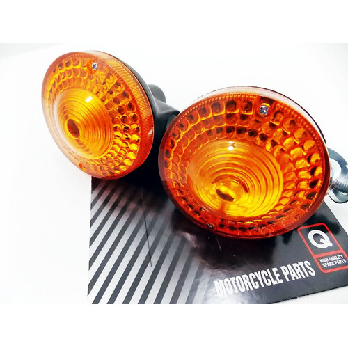 YAMAHA XT250 80-83 JBS FRONT LEFT RIGHT TURN SIGNAL INDICATOR BLINKER ASSY SET