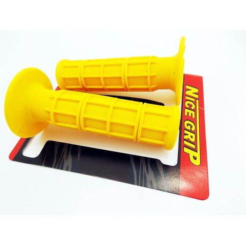 KAWASAKI KX400 JBS YELLOW HAND GRIP SET LEFT RIGHT PAIR HANDLEBAR GRIPS