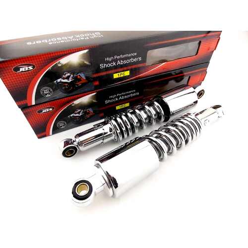 DUCATI 350cc SCRAMBLER 300mm JBS CHROME REAR SHOCK ABSORBERS EYE TO EYE