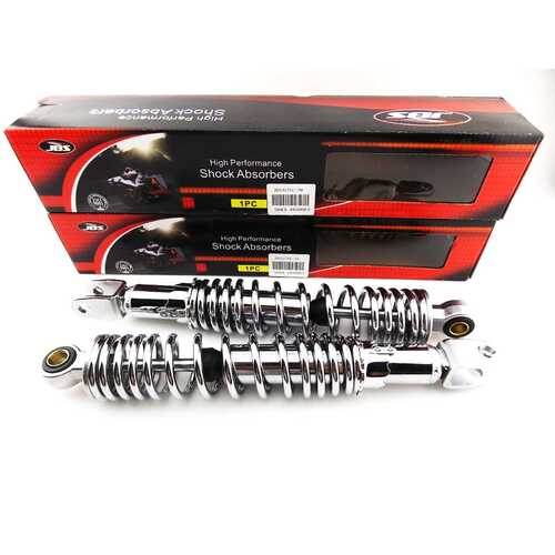 HONDA CL200 317mm JBS CHROME REAR SHOCK ABSORBERS EYE TO CLEVIS NC