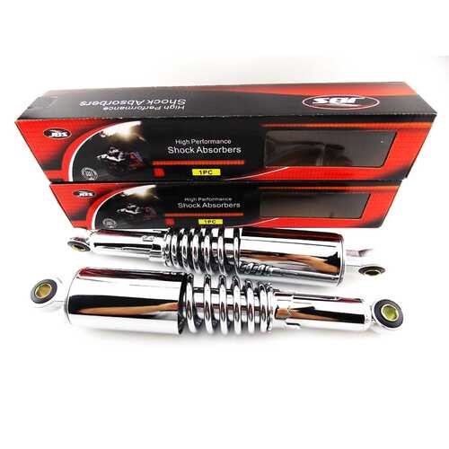 SUZUKI GSX400 325mm JBS CHROME REAR SHOCK ABSORBERS EYE TO EYE