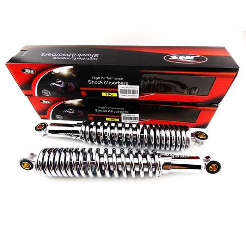HARLEY DAVIDSON XLH1200 SPORTSTER 13 INCH JBS CHROME REAR SHOCK ABSORBERS