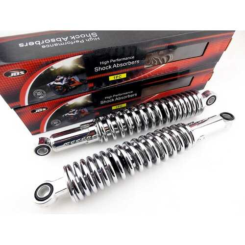 SUZUKI GS1000/G 340mm JBS CHROME REAR SHOCK ABSORBERS EYE TO EYE