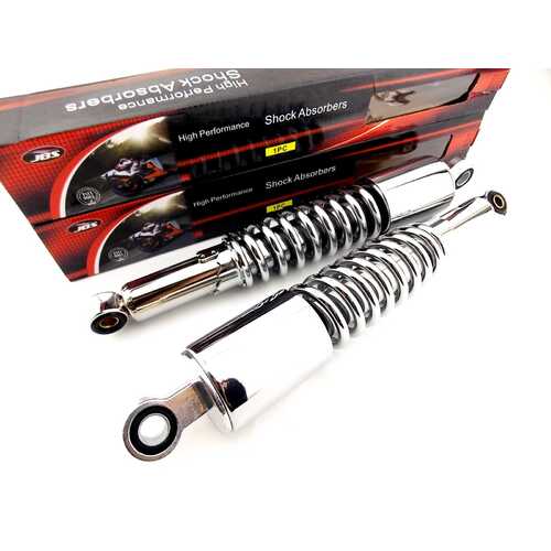 KAWASAKI Z1000 350mm JBS CHROME REAR SHOCK ABSORBERS EYE TO EYE