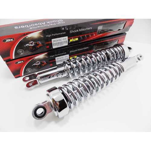HONDA CB900F DOHC 365mm JBS CHROME REAR SHOCK ABSORBERS EYE TO CLEVIS