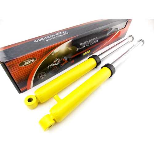 PY50 ALL YEARS JBS YELLOW FRONT FORK LEG SET LH RH SUSPENSION SHOCKS