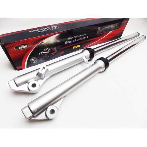 YAMAHA PW80 PEE WEE 83-12 JBS SILVER FRONT FORK LEG SET LH RH SUSPENSION SHOCKS