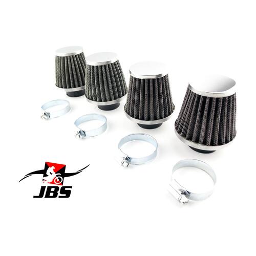 KAWASAKI KZ1000 POLICE 77-81 JBS PERFORMANCE HI FLOW 42mm POD AIR FILTER SET 4